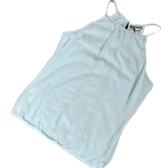 EXPRESS LIGHT BLUE HIGH NEXK FULL LENGTH TANK TOP SIZE XS - Picture 2 of 9
